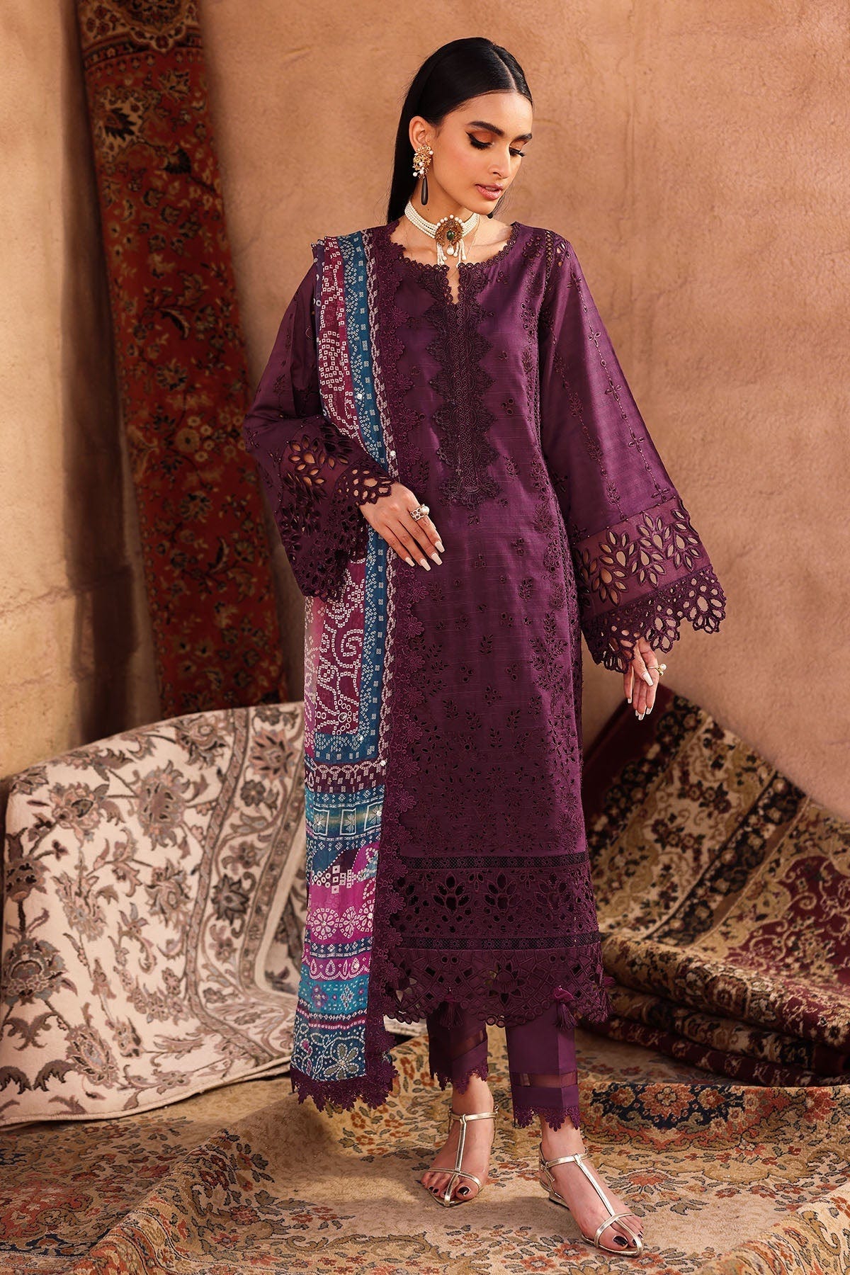 Nureh | Bazaar Lawn | NE-161 -  Nureh Ladies Clothes - Original Designer Dress - House of Maryam
