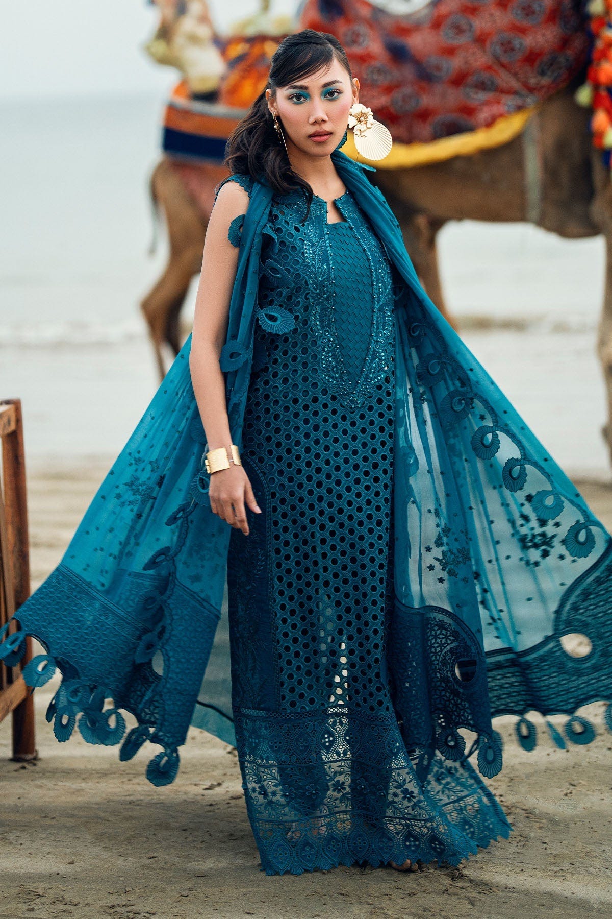 Nureh | Khuwab Luxury Lawn | NE-148 -  Nureh Ladies Clothes - Original Designer Dress - House of Maryam
