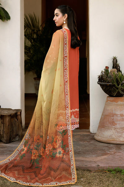 Farasha | Summer Weaves Embroidered Lawn | Orange Petal -  Farasha Ladies Clothes - Original Designer Dress - House of Maryam