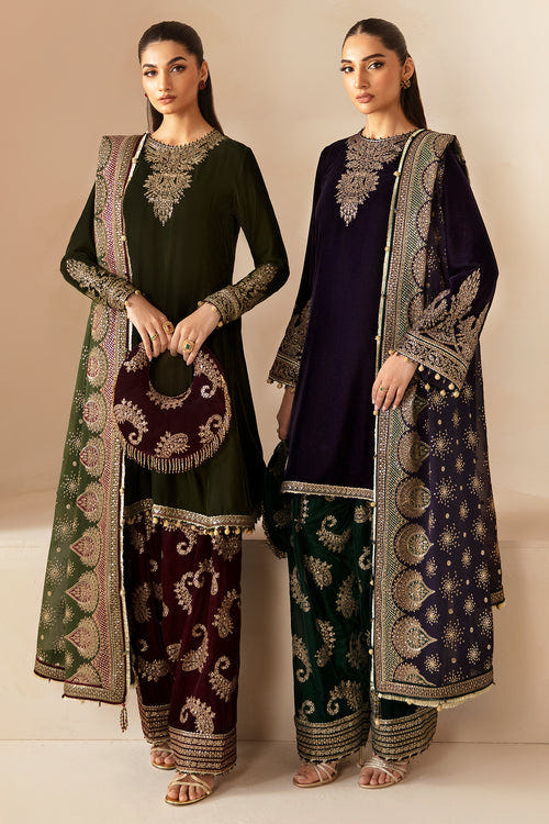 Jazmin | Velvet Edit 24 | VF-2029 -  Jazmin Ladies Clothes - Original Designer Dress - House of Maryam