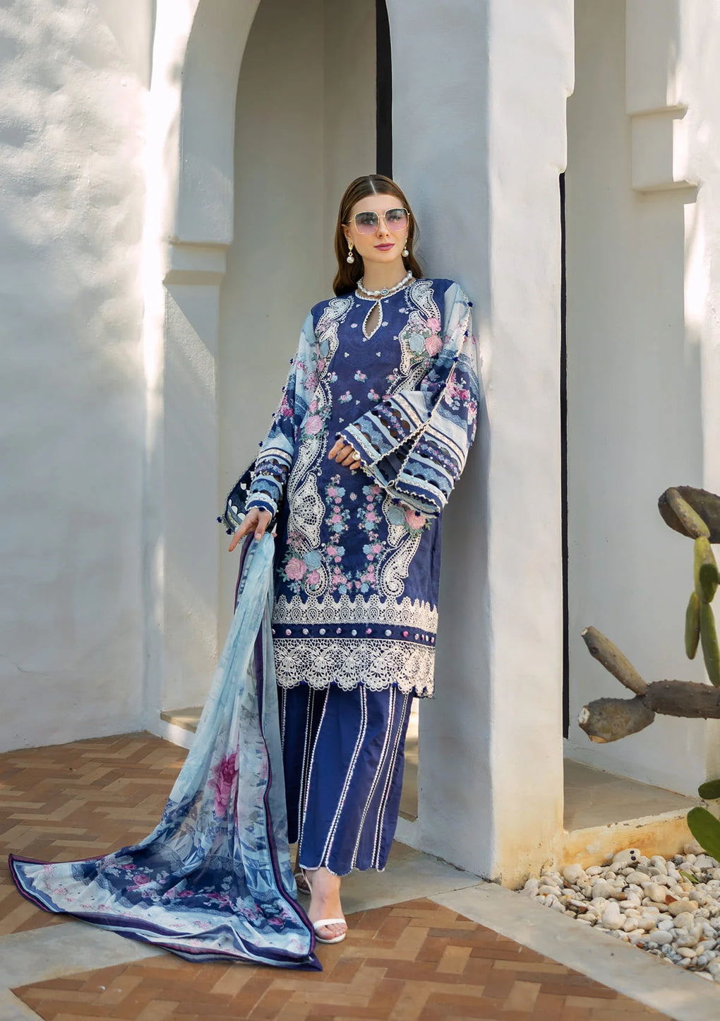 Elaf Premium | Signature 25 | ETS-06A LONDON BLUES -  Elaf Premium Ladies Clothes - Original Designer Dress - House of Maryam