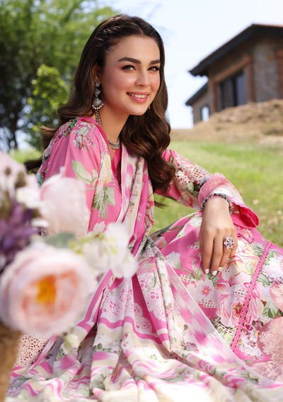 Elaf Premium | Prints Chikankari 24 | 03B PINK MUSE -  Elaf Premium Luxury - Original Designer Dress - House of Maryam