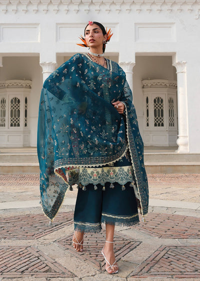 Hussain Rehar | Kalabagh Luxury Lawn 26 | Azraq