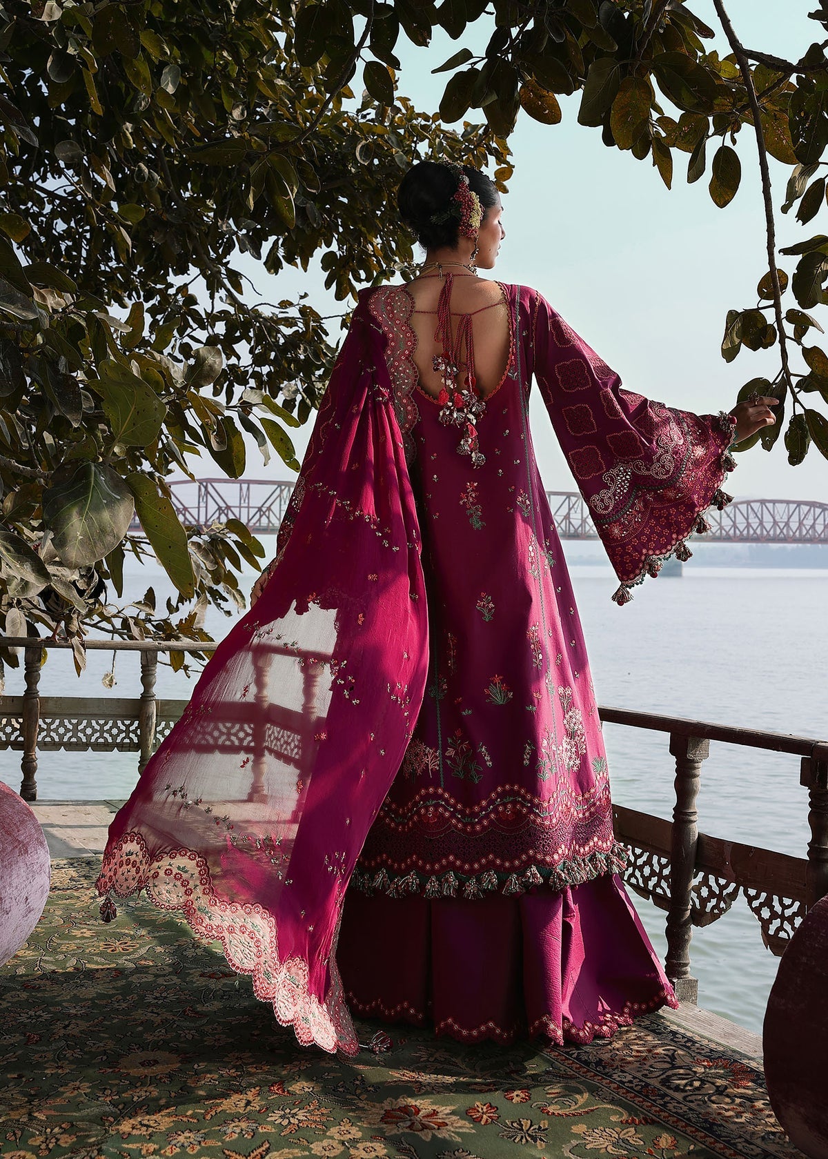 Hussain Rehar | Kalabagh Luxury Lawn 26 | Anjas, image 2