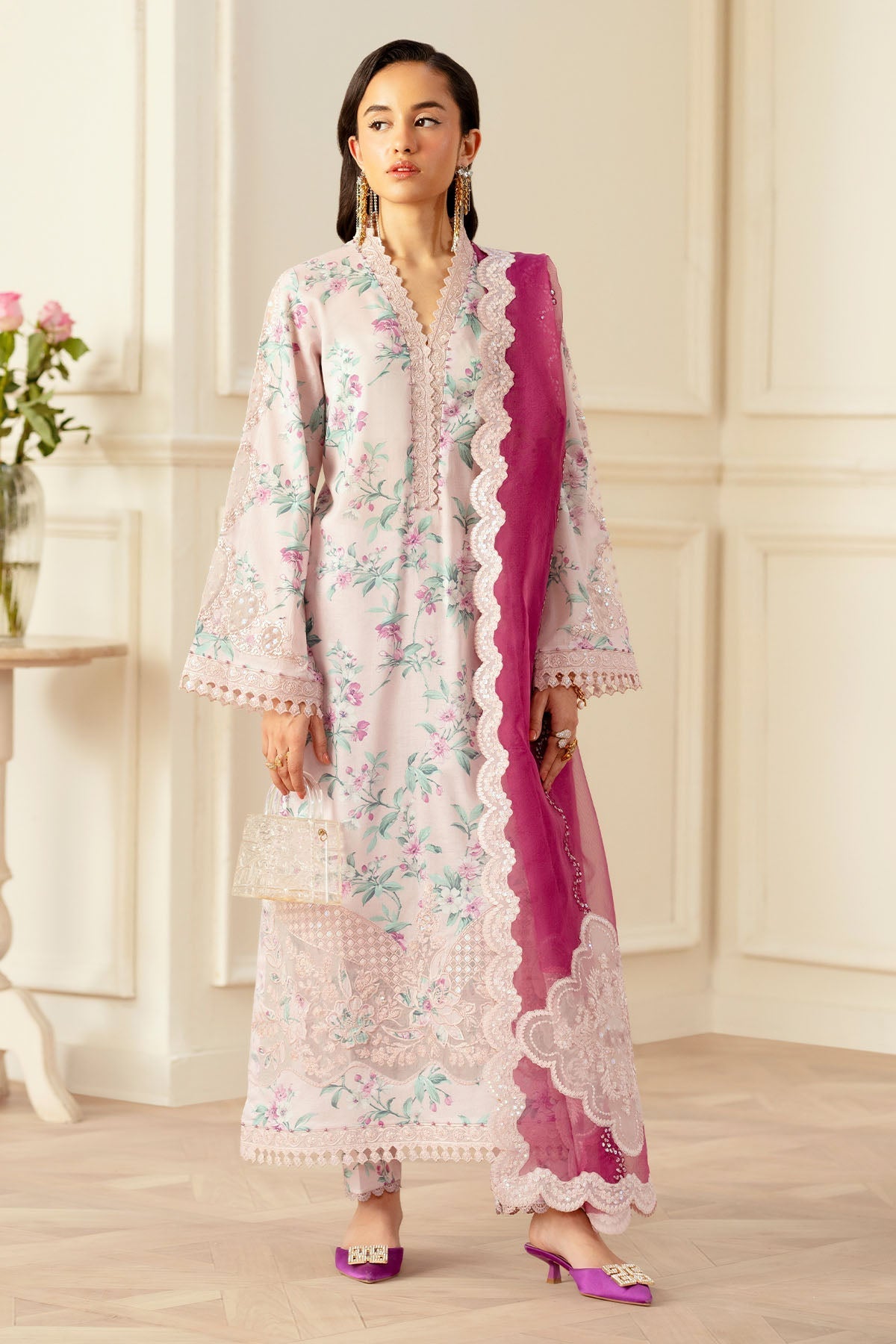 Nureh | Feya Eid Lawn | FE-01 -  Nureh Ladies Clothes - Original Designer Dress - House of Maryam