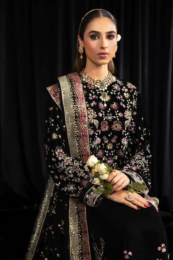 Nureh | Maya Velvet 23 | Kiyara by Designer Nureh - House of Maryam - Pakistani Designer Ethnic Wear in {{ shop.shopifyCountryName }}