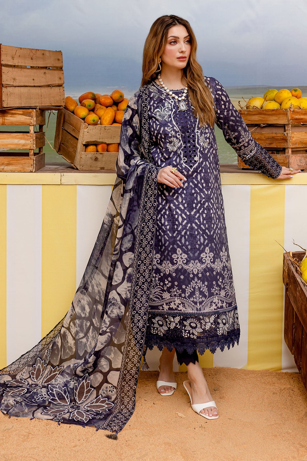 Nureh | Gardenia Lawn 25 | NSG-182 -  Nureh Ladies Clothes - Original Designer Dress - House of Maryam