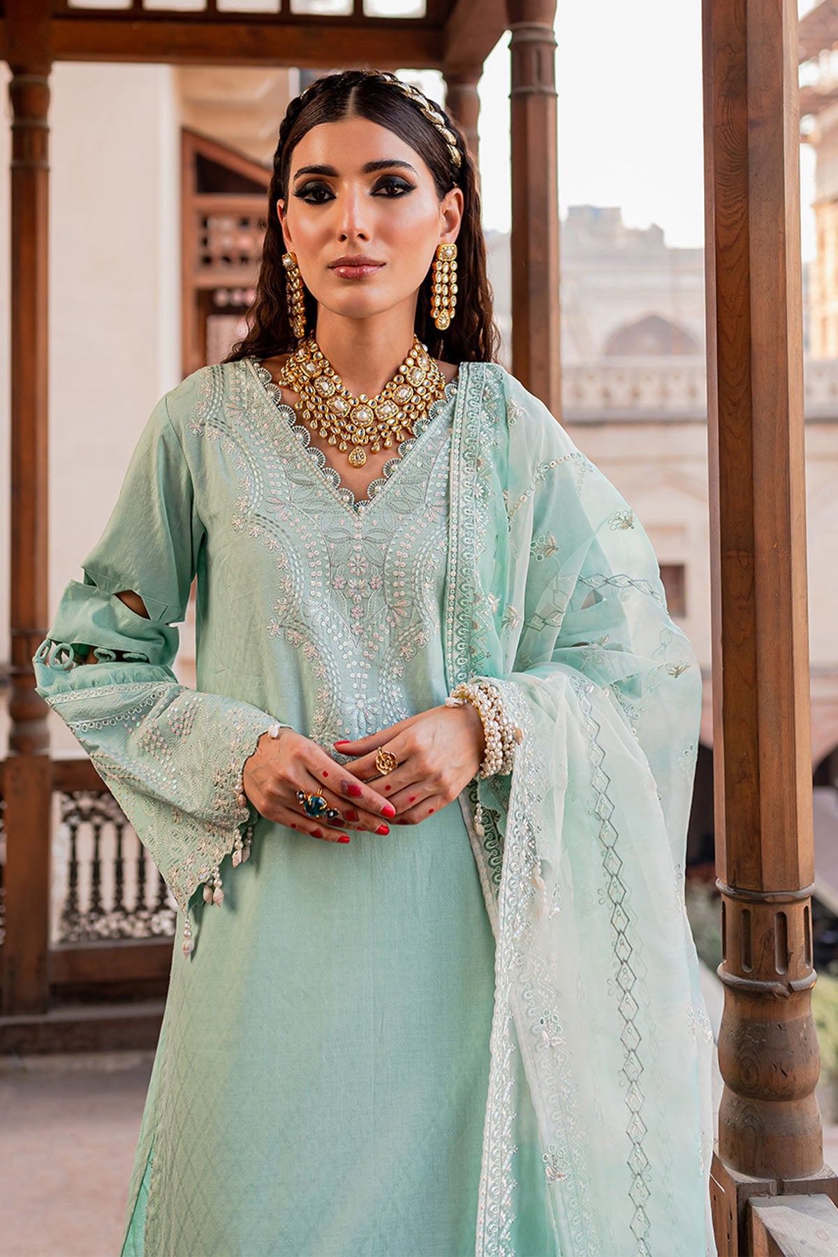 Nureh | Lawn Jacquard | NS-77 -  Nureh Ladies Clothes - Original Designer Dress - House of Maryam