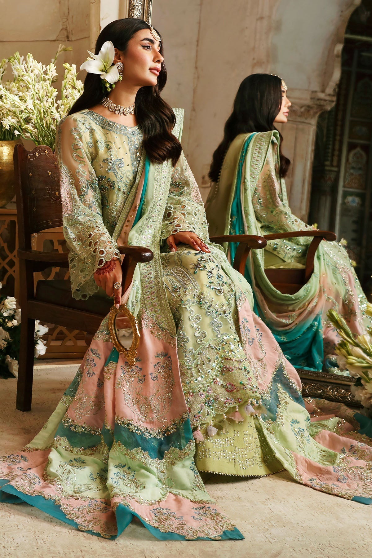 Nureh | Jhoomro 25' | NL-67 MAHI-ROO -  Nureh jhoomro 25 - Original Designer Dress - House of Maryam