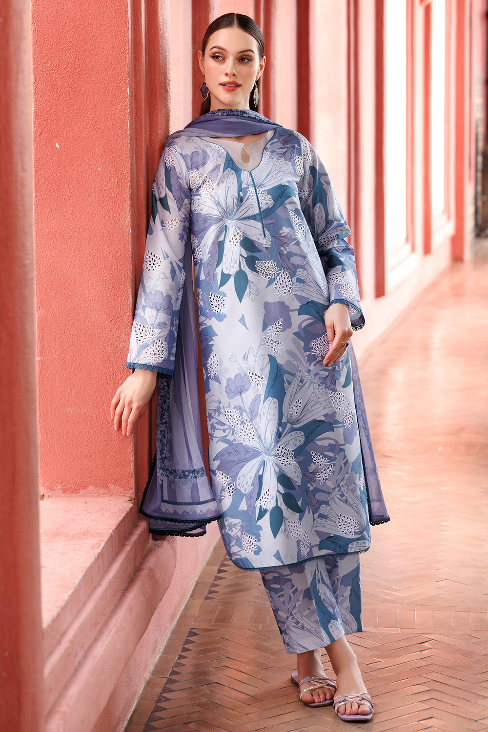 Farasha | Printed Essentials | Blue Passion -  Farasha Ladies Clothes - Original Designer Dress - House of Maryam