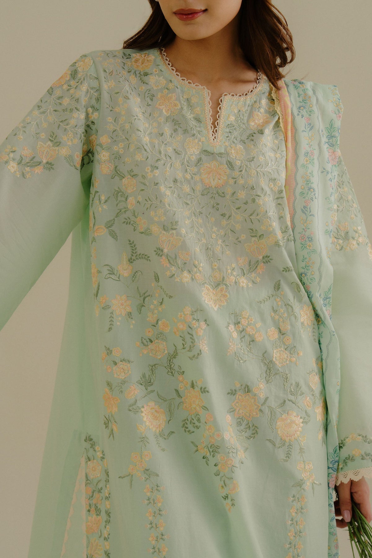 Zara Shahjahan | Coco Lawn 25 | Velin-7A -  Zara Sahjahan  - Original Designer Dress - House of Maryam