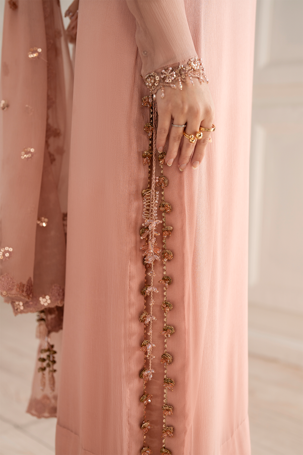Iznik I Festive Formal I UE-479 Embroidered Chiffon -  Iznik Ladies Clothes - Original Designer Dress - House of Maryam