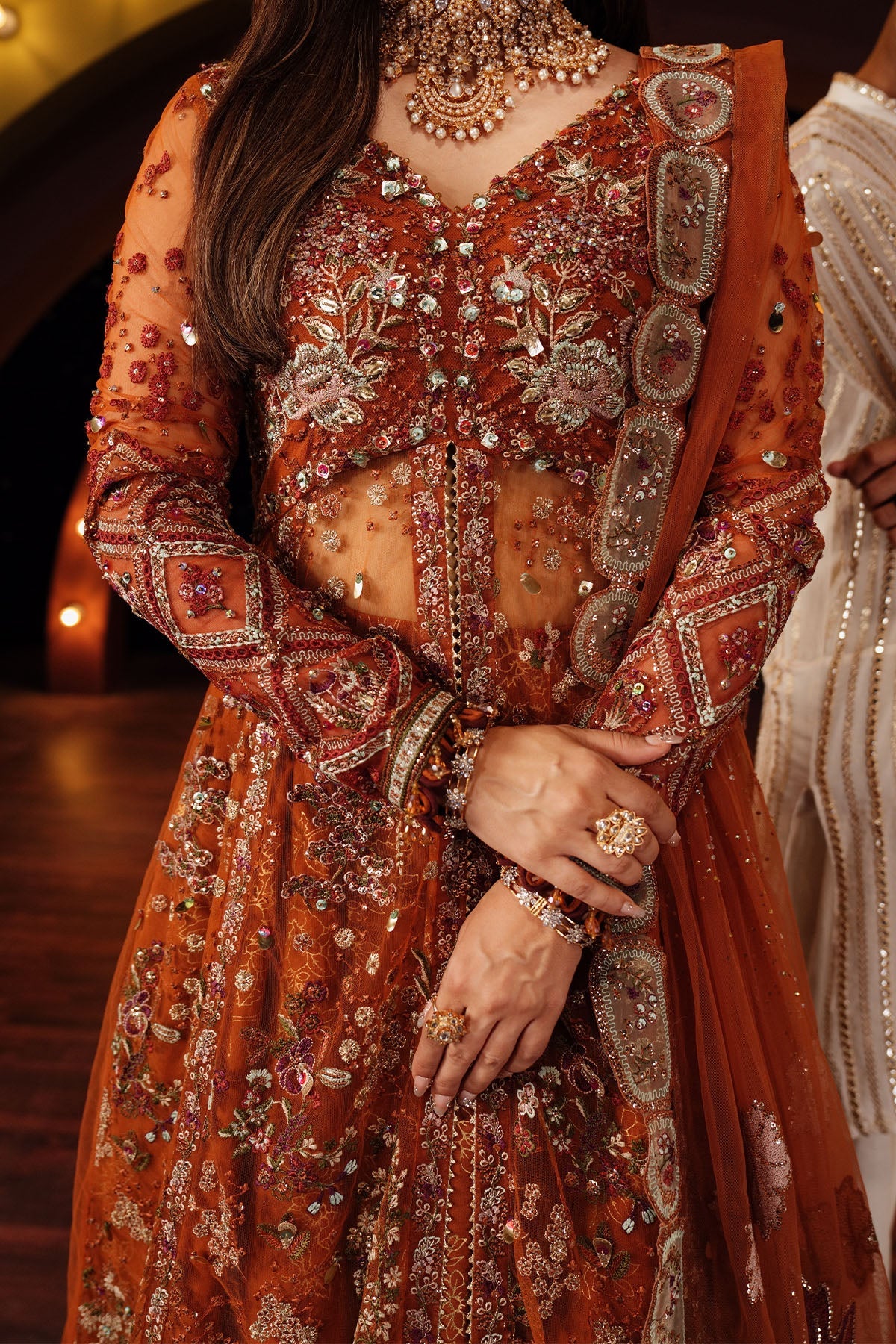 Nureh | Jhoomro 25' | NL-80 Zardozi -  Nureh jhoomro 25 - Original Designer Dress - House of Maryam