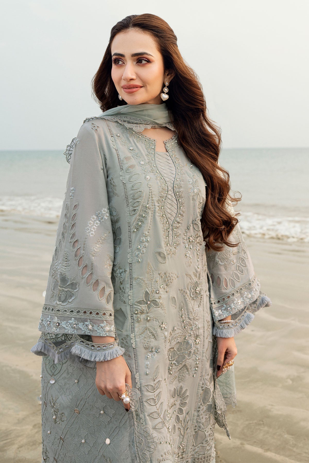 Nureh | Khuwab Luxury Lawn | NE-145 -  Nureh Ladies Clothes - Original Designer Dress - House of Maryam