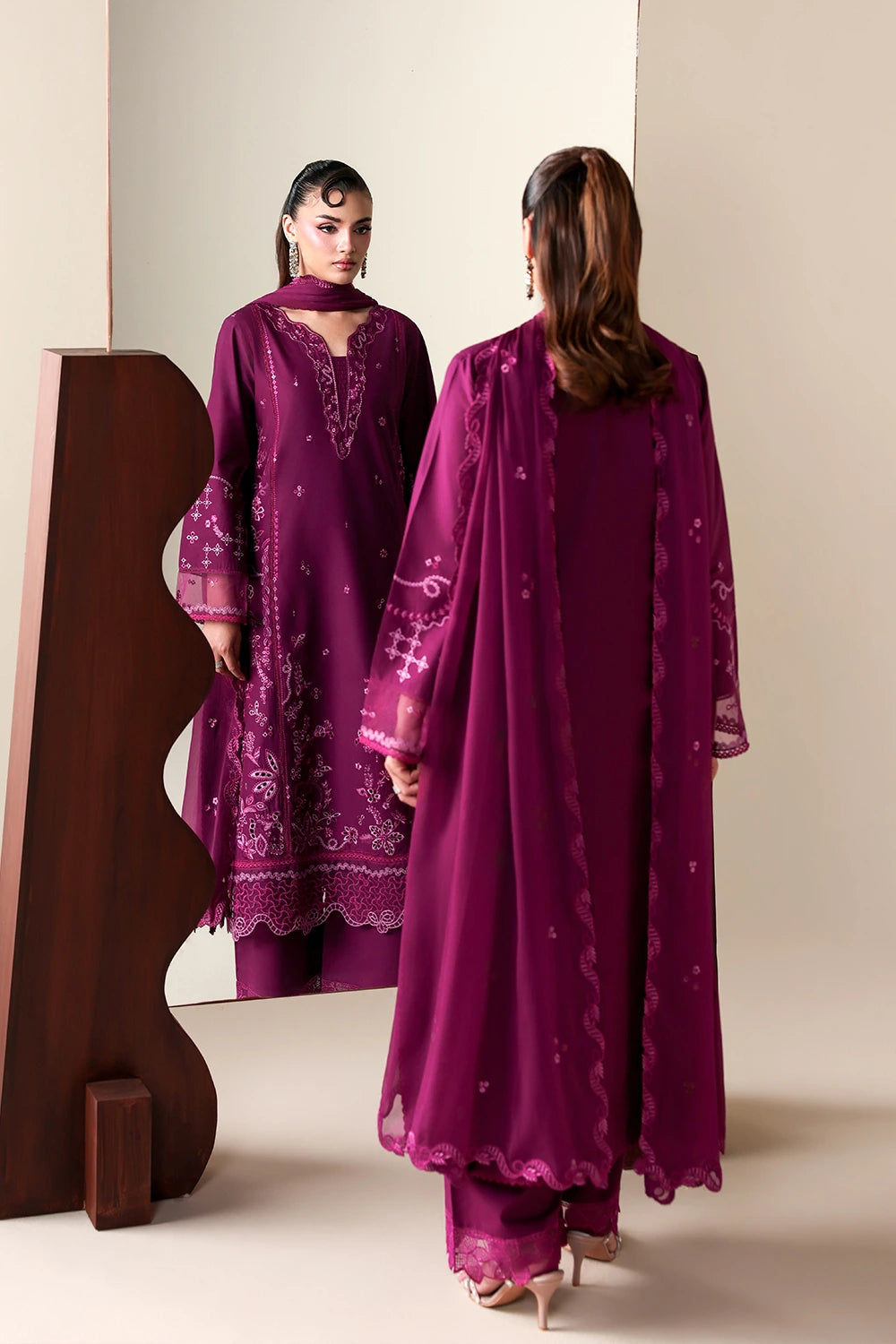 Azure | Luxury Lawn 26 | Grovy Garnet, image 2