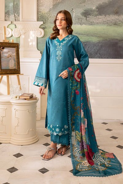 Farasha | Seraya Lawn 24 | PERIWINKLE -  Farasha Luxury - Original Designer Dress - House of Maryam