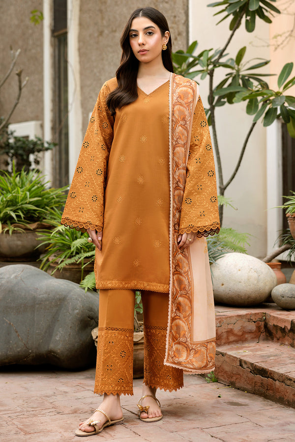 Farasha | Summer Weaves Embroidered Lawn | Golden Dusk -  Farasha Ladies Clothes - Original Designer Dress - House of Maryam