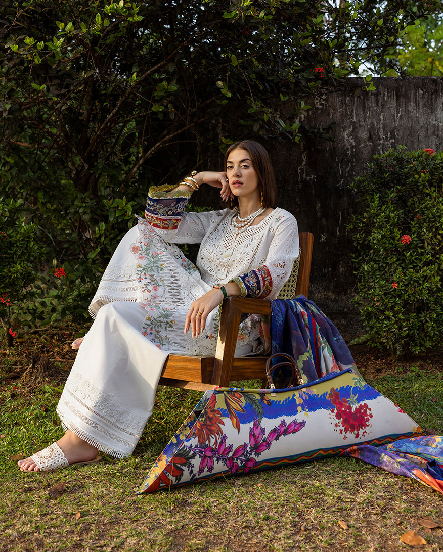 Esmel | Mon Tresor Luxe Lawn 26 | Clair De Lune, image 7