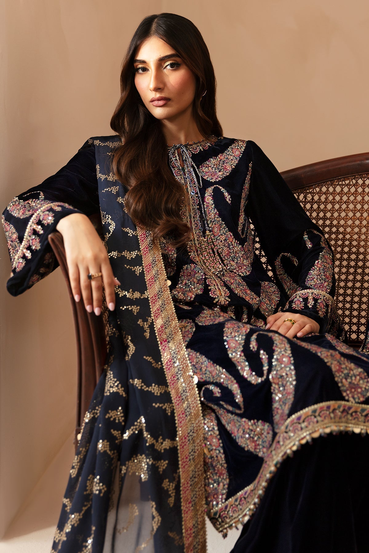 Jazmin | Velvet Edit 24 | Velvet Formal VF-2024 by Designer Jazmin - House of Maryam - Pakistani Designer Ethnic Wear in {{ shop.shopifyCountryName }}