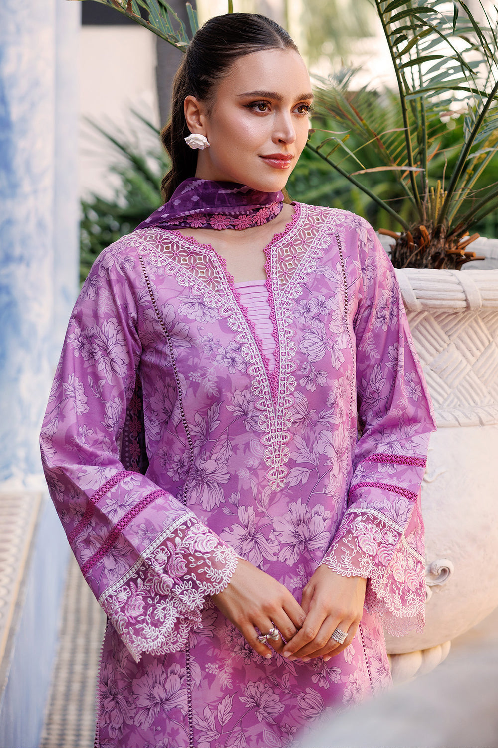 Farasha | Printed Essentials | Lavender Rush -  Farasha Ladies Clothes - Original Designer Dress - House of Maryam