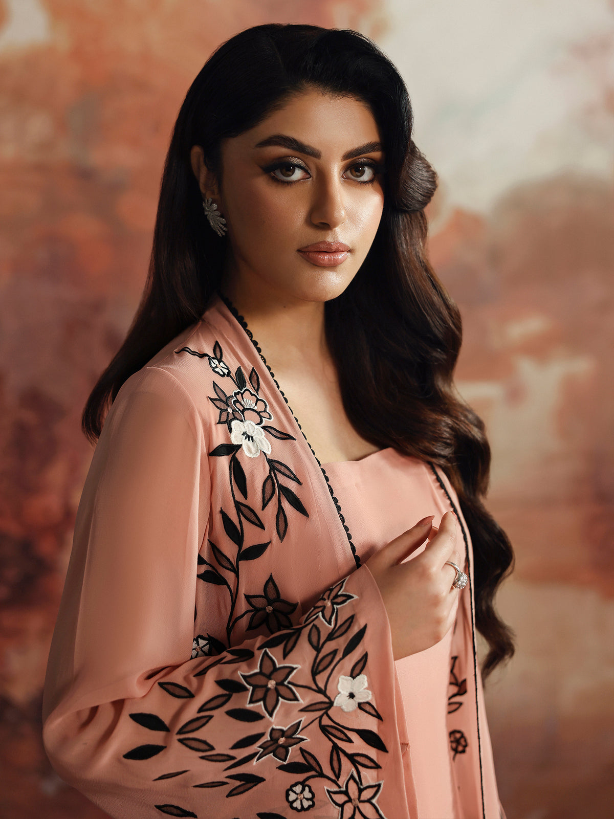 Caia | Embroidered Edit | Dusty-4