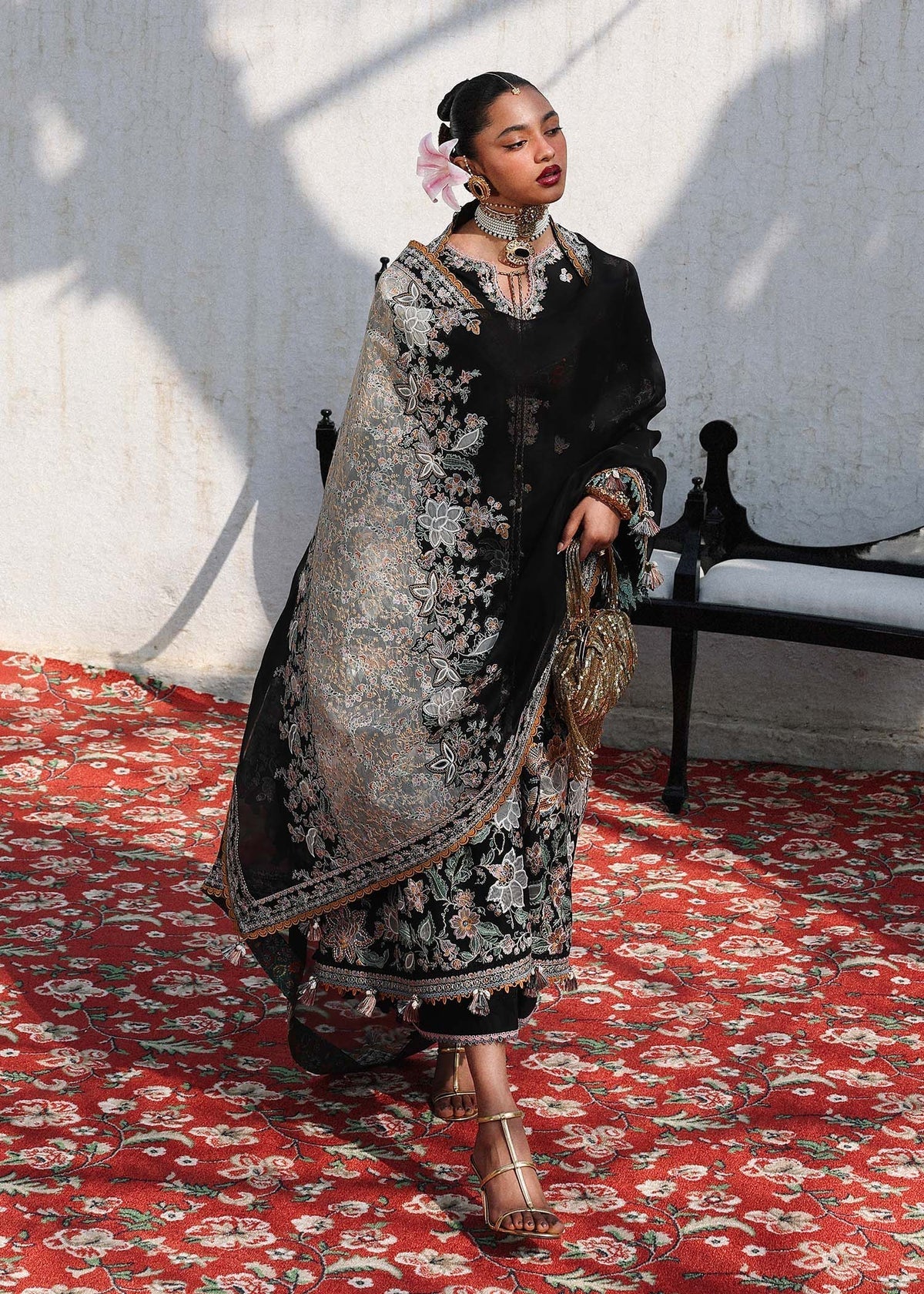 Hussain Rehar | Kalabagh Luxury Lawn 26 | Sable-4