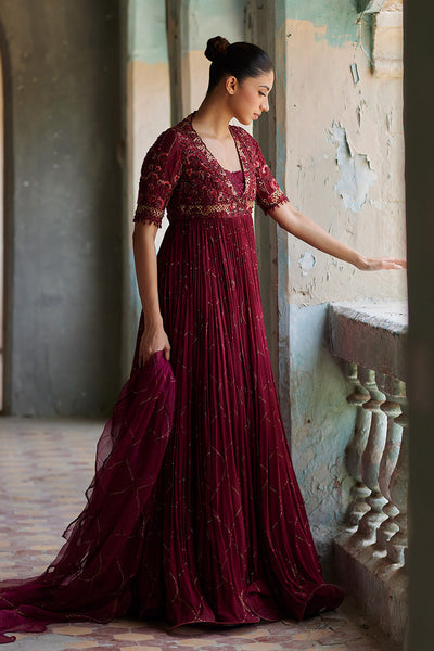 Mina Hassan | Formal Dholki Collection | Arooba -  Mina Hassan Ladies Clothes - Original Designer Dress - House of Maryam