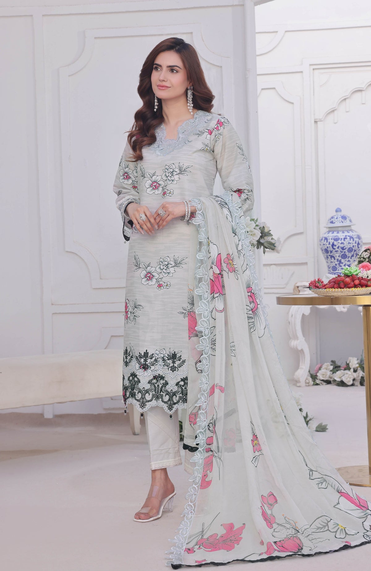 Al Zohaib | Applique Kari Cutwork Edit 25 | ACE-25-07 -  Alzohaib Ladies Clothes - Original Designer Dress - House of Maryam