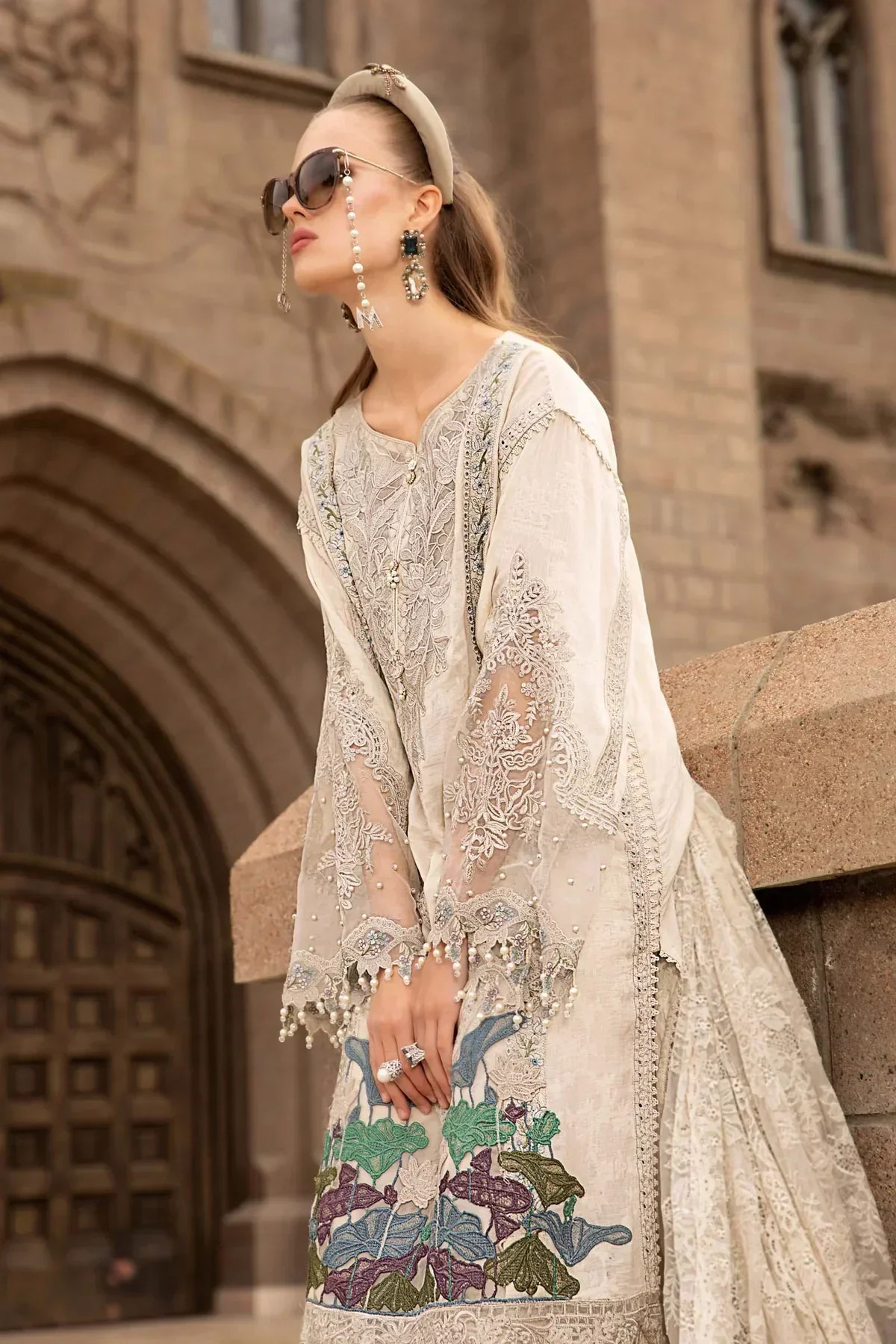 Maria B | Luxury Lawn | D-2307-B -  Maria B Luxury - Original Designer Dress - House of Maryam