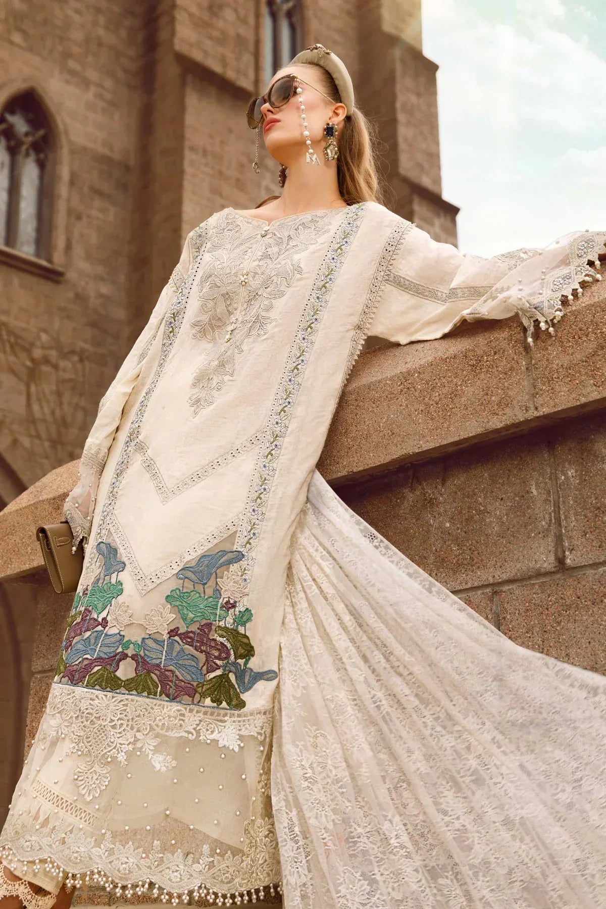 Maria B | Luxury Lawn | D-2307-B -  Maria B Luxury - Original Designer Dress - House of Maryam
