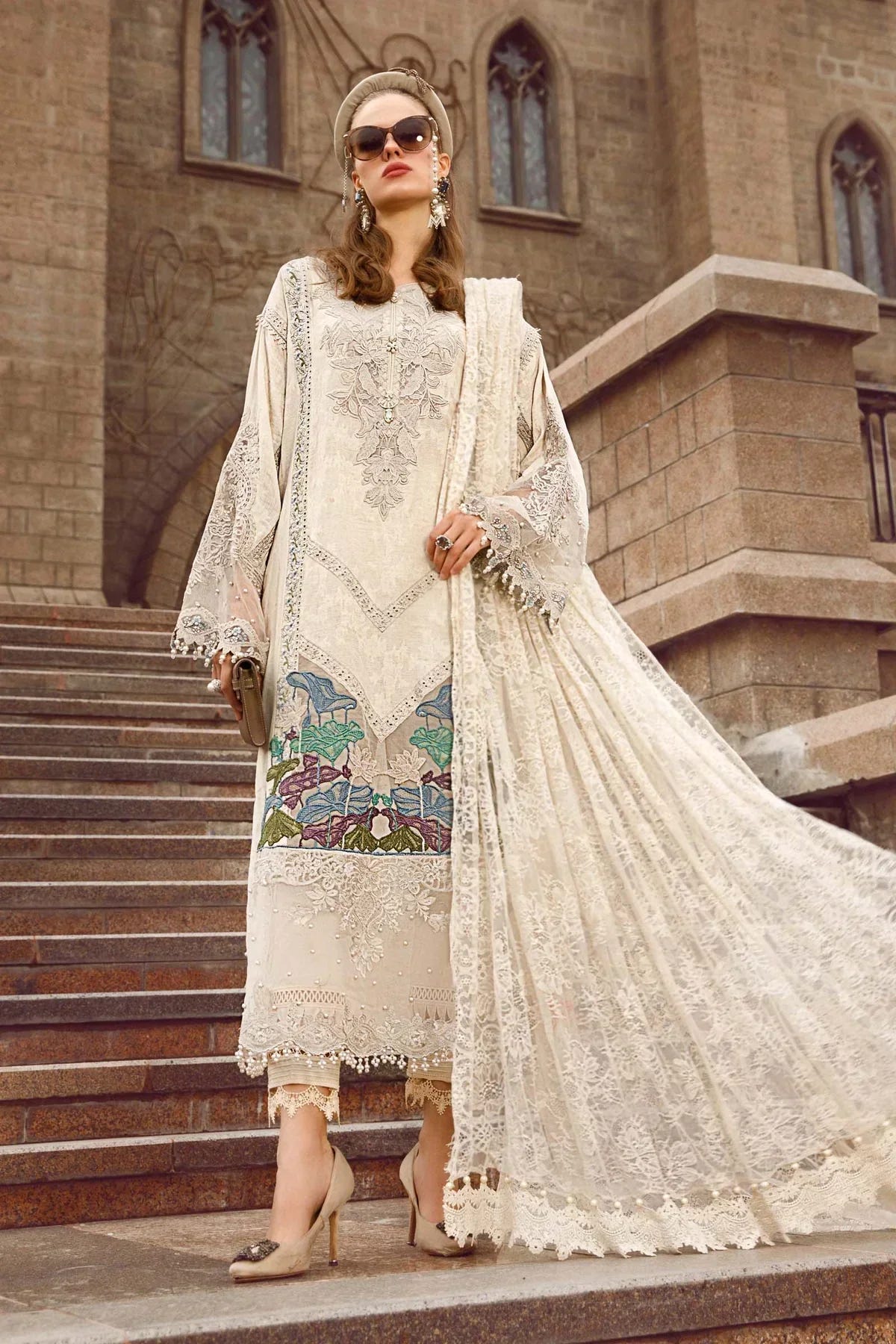 Maria B | Luxury Lawn | D-2307-B -  Maria B Luxury - Original Designer Dress - House of Maryam