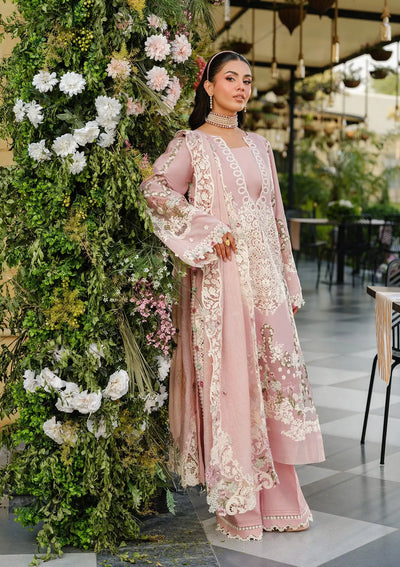 Elaf Premium | Luxury Lawn 25 | ELH-3B OH MY ROSE -  Elaf Premium Ladies Clothes - Original Designer Dress - House of Maryam