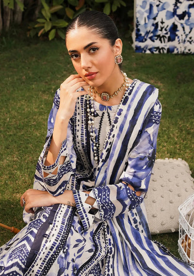 Elaf Premium | Printed Collection 24 | EEP-07A - Shadow Sisters -  Elaf Premium Casuals - Original Designer Dress - House of Maryam