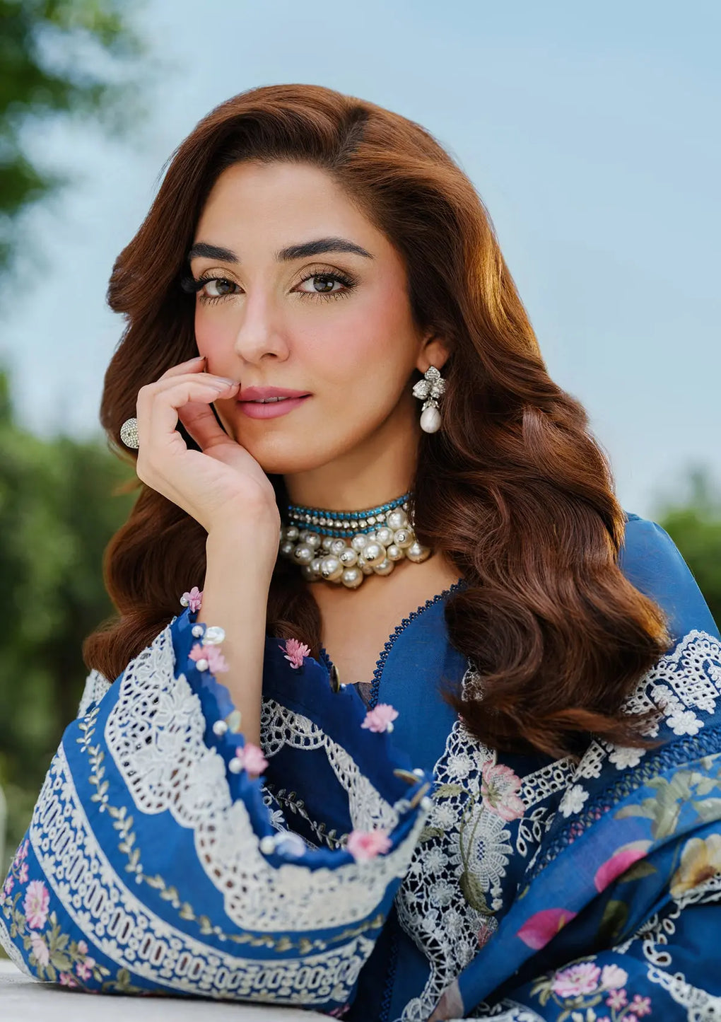 Elaf Premium | Luxury Lawn 25 | ELH-2A ZIVA -  Elaf Premium Ladies Clothes - Original Designer Dress - House of Maryam