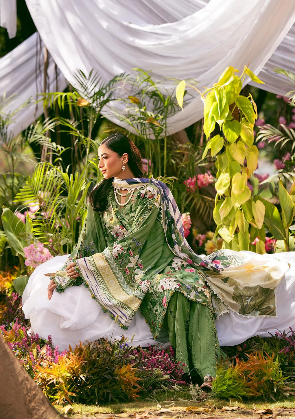Elaf Premium | Prints 25 | EPS-1B GREEN EDEN -  Elaf Premium Ladies Clothes - Original Designer Dress - House of Maryam