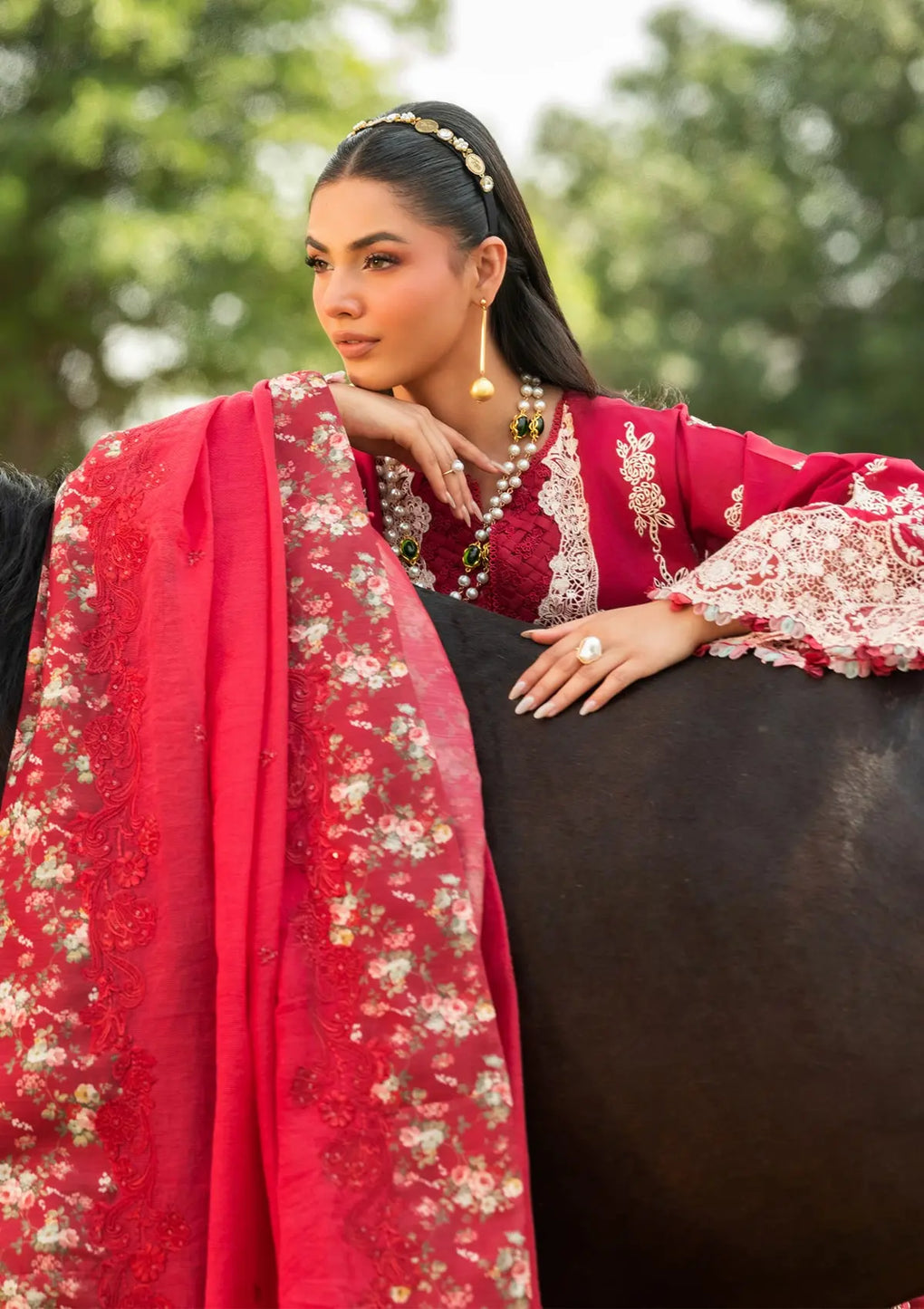 Elaf Premium | Luxury Lawn 25 | ELH-6B JULIET -  Elaf Premium Ladies Clothes - Original Designer Dress - House of Maryam