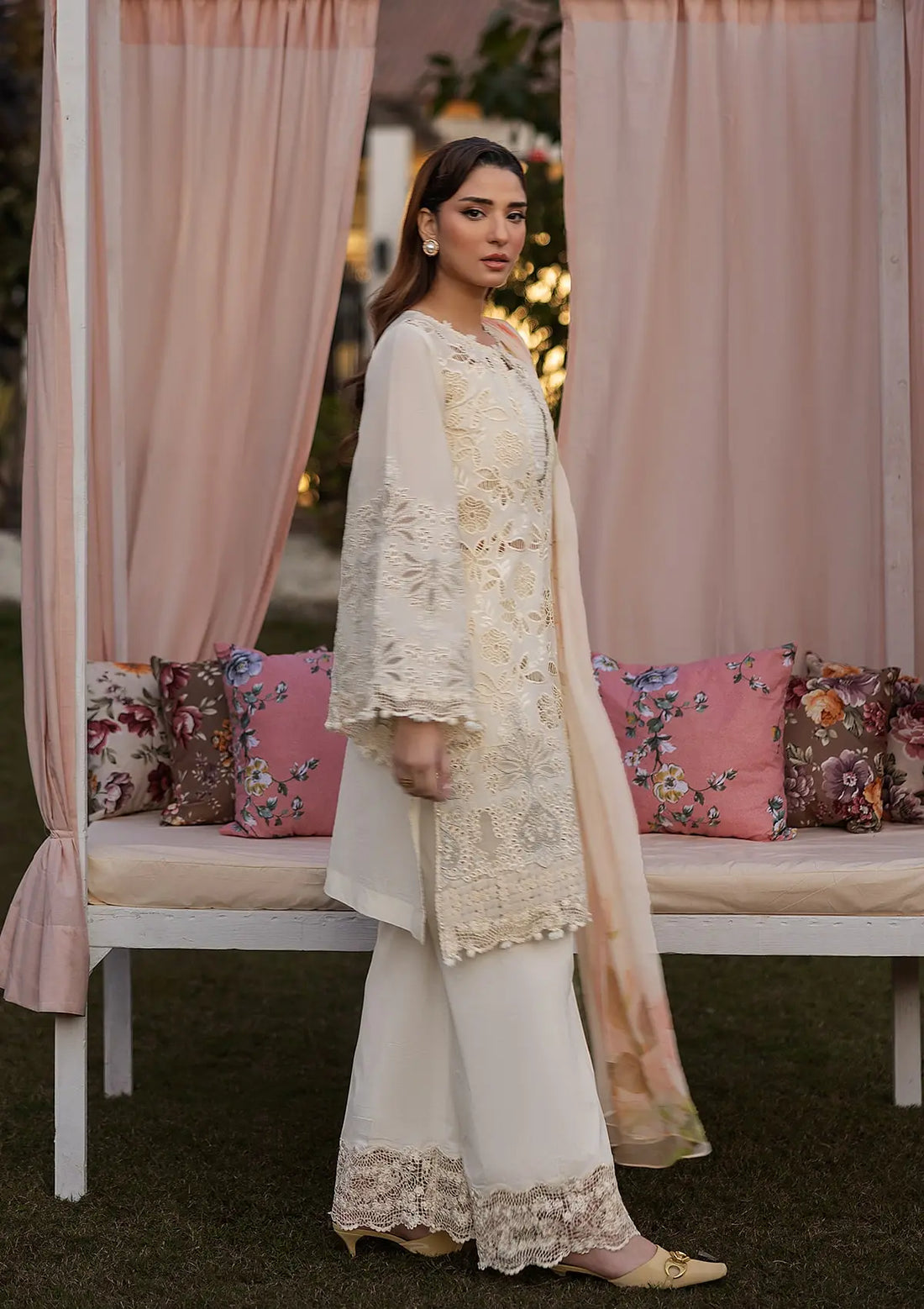 Kahf Premium | Luxury Lawn 25 | KLR-07 Miriam -  Kahf Premium Ladies Clothes - Original Designer Dress - House of Maryam