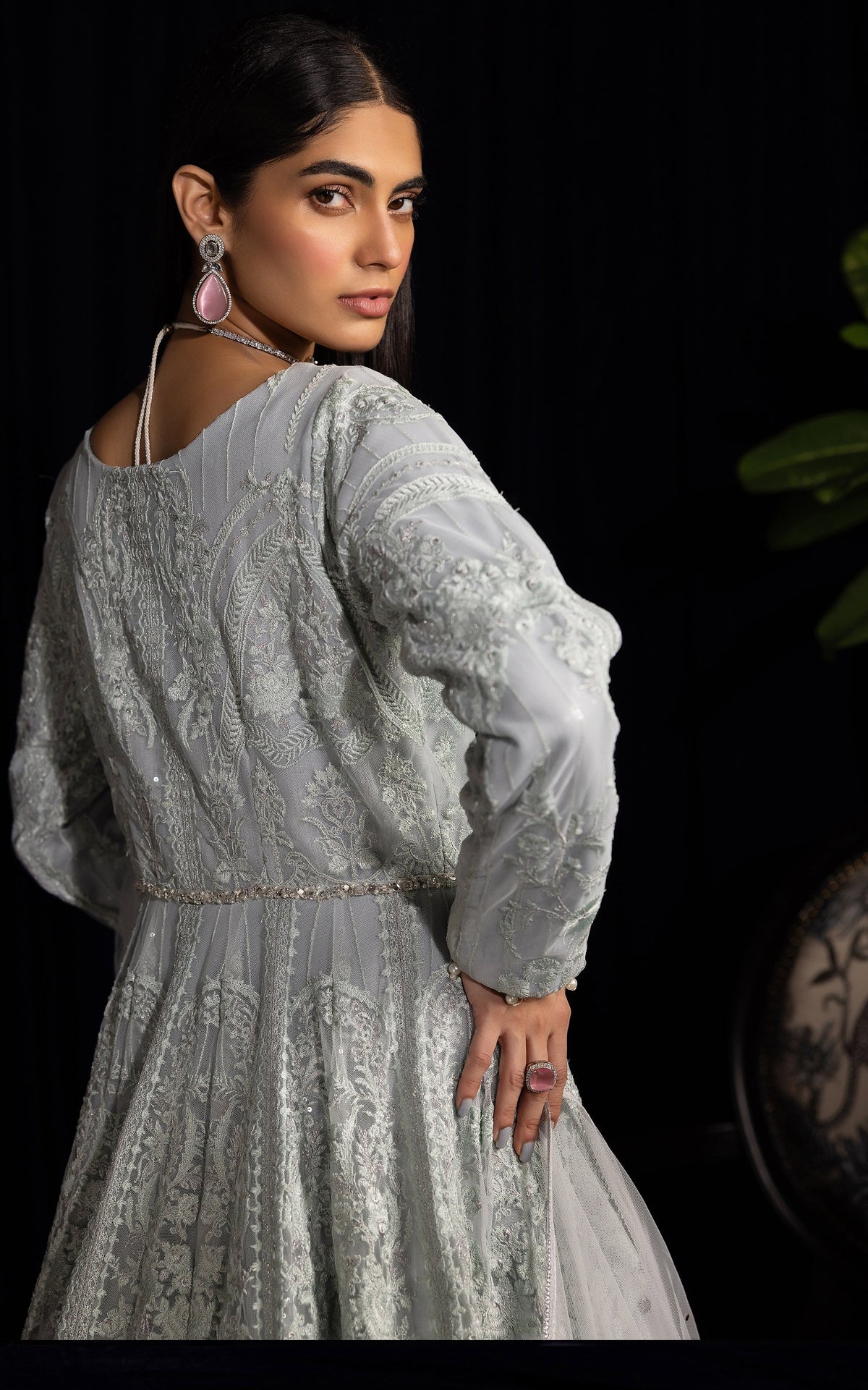 Threads and Motifs | Formal Dresses 25 | Net Embroidered Maxi -  Threads and Motifs Ladies Clothes - Original Designer Dress - House of Maryam