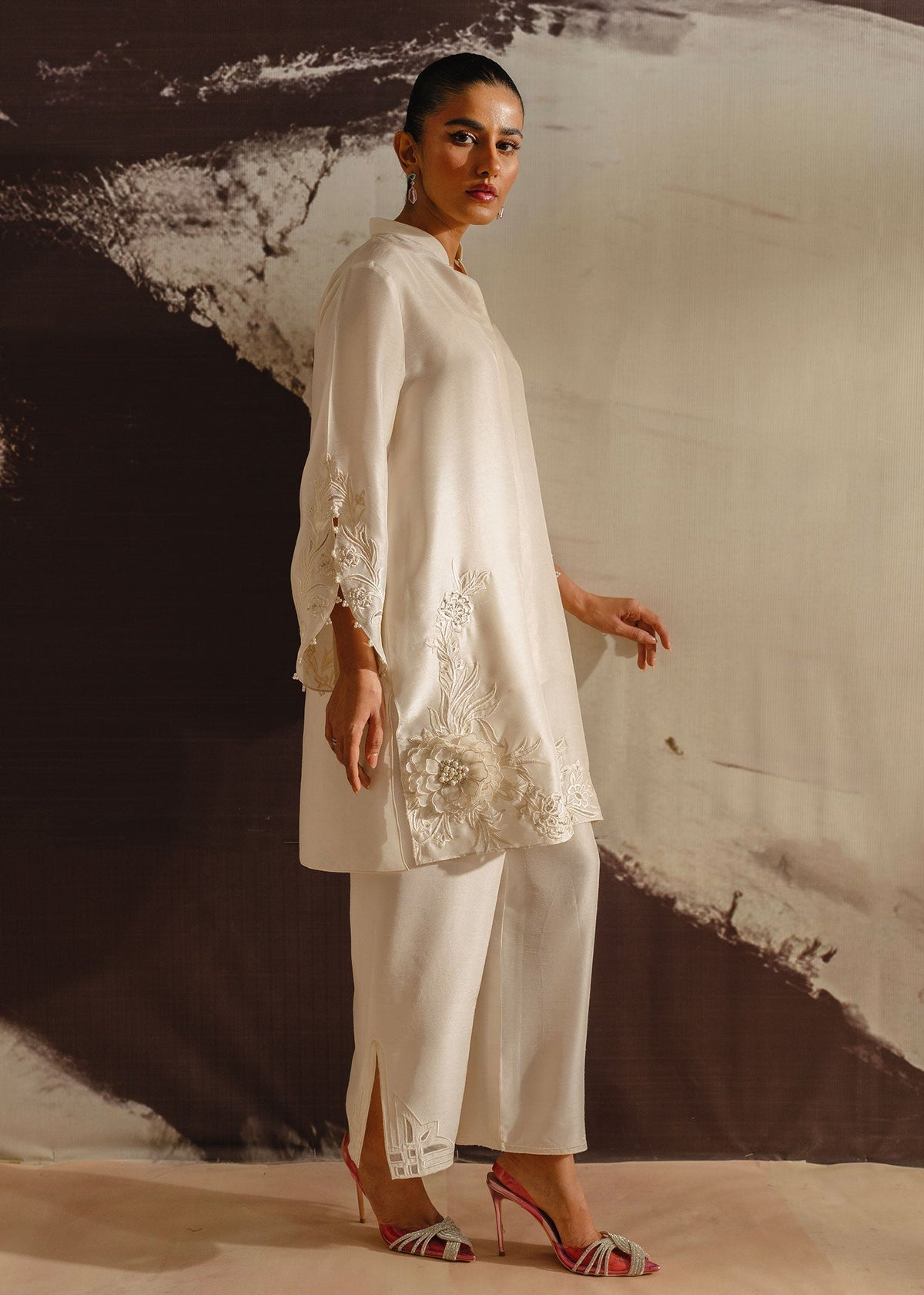 Mahgul | Eye of Cemal | Misty Floral -  Mahgul Ladies Clothes - Original Designer Dress - House of Maryam