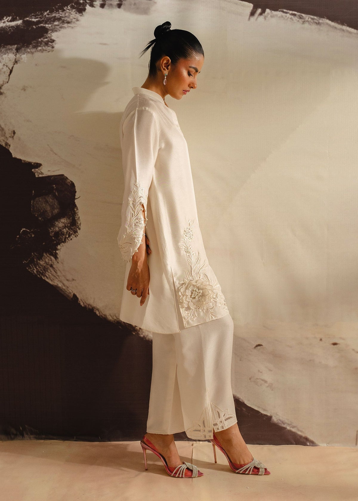 Mahgul | Eye of Cemal | Misty Floral -  Mahgul Ladies Clothes - Original Designer Dress - House of Maryam