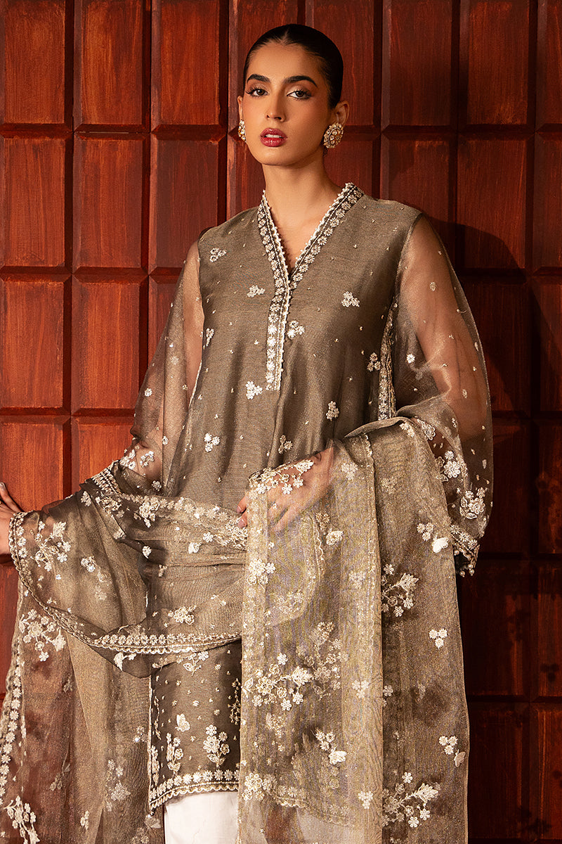 Cross Stitch | Luxury Pret | Sunset Shimmer-2 PC( Shirt & Dupatta)