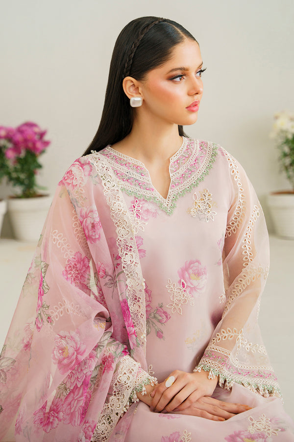 Baroque | Velvet Formals | ORGANZA UF-520 -  Baroque Ladies Clothes - Original Designer Dress - House of Maryam