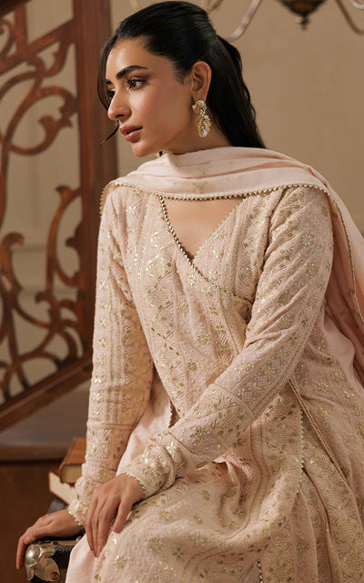 Threads and Motifs | Formal Dresses 25 | Embroidered Angrakha With Gharara And Dupatta -  Threads and Motifs Ladies Clothes - Original Designer Dress - House of Maryam