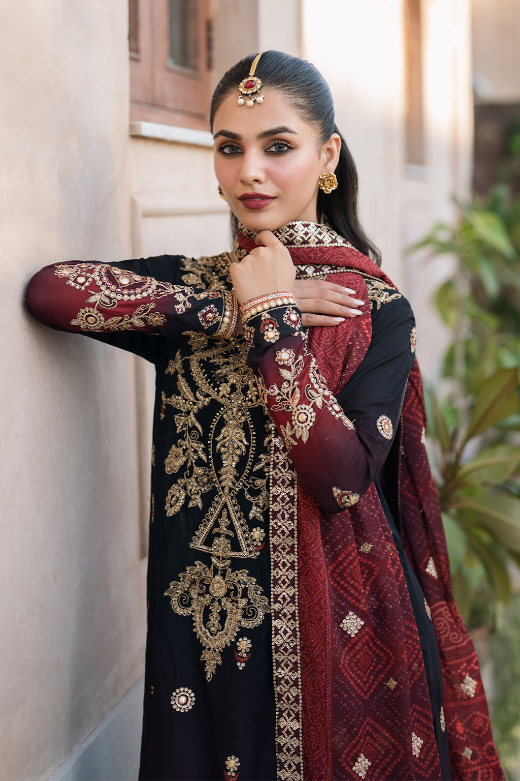 Iznik | Bandhani Formals | UE-330 -  Iznik Ladies Clothes - Original Designer Dress - House of Maryam
