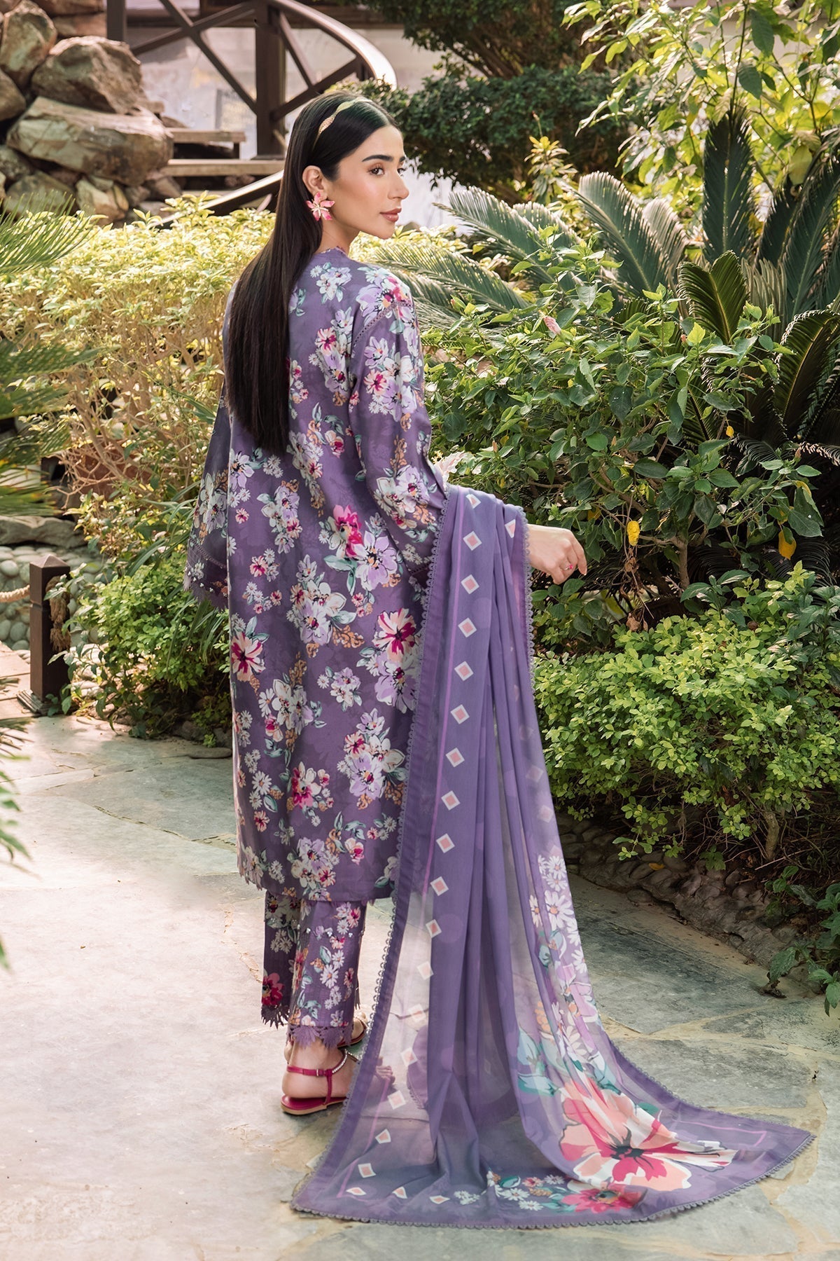 Alizeh | Sheen Lawn Prints 24 | INDIGO by Designer Alizeh - House of Maryam - Pakistani Designer Ethnic Wear in {{ shop.shopifyCountryName }}