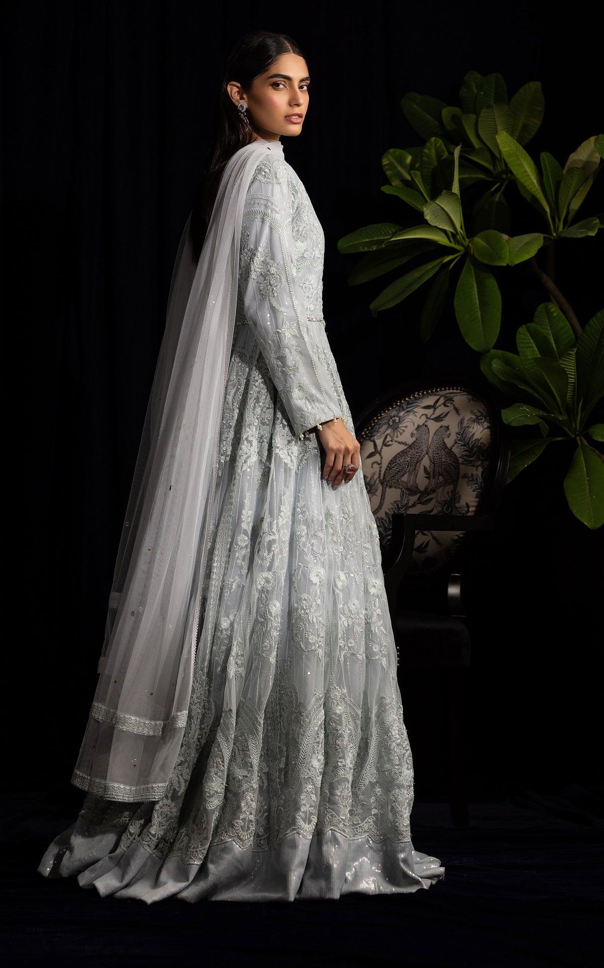 Threads and Motifs | Formal Dresses 25 | Net Embroidered Maxi -  Threads and Motifs Ladies Clothes - Original Designer Dress - House of Maryam