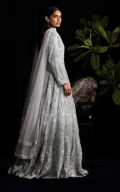 Threads and Motifs | Formal Dresses 25 | Net Embroidered Maxi -  Threads and Motifs Ladies Clothes - Original Designer Dress - House of Maryam