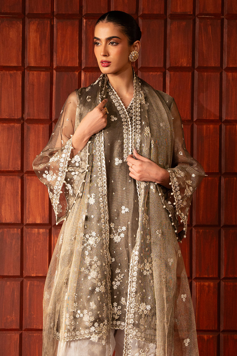 Cross Stitch | Luxury Pret | Sunset Shimmer-2 PC( Shirt & Dupatta), image 4