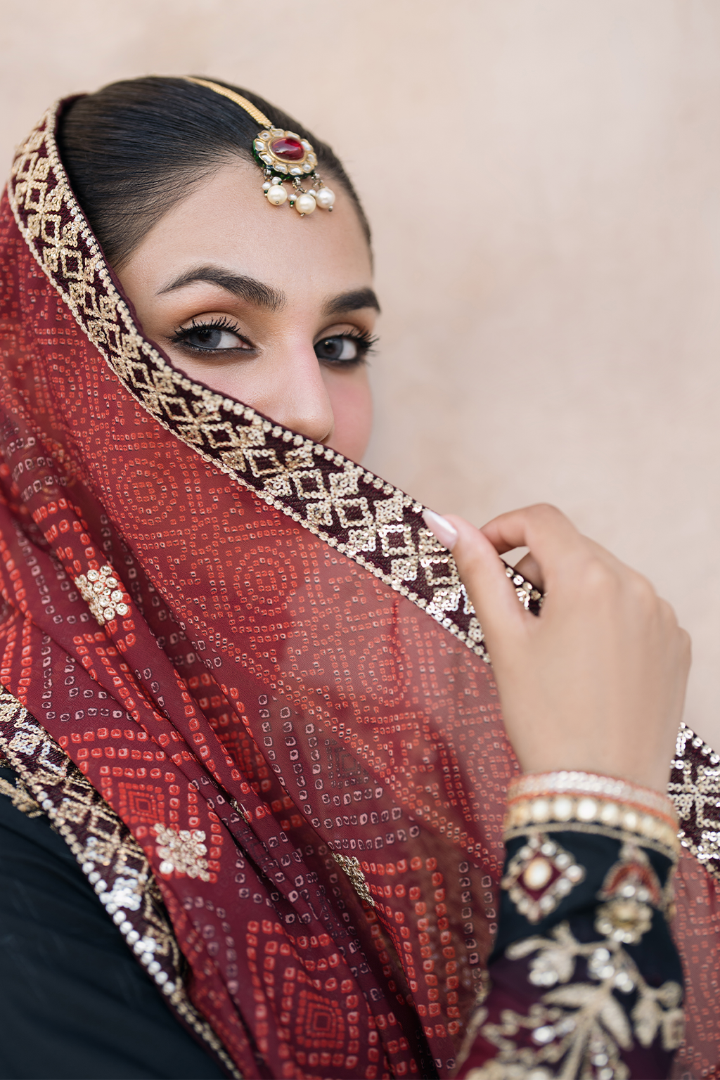 Iznik | Bandhani Formals | UE-330 -  Iznik Ladies Clothes - Original Designer Dress - House of Maryam