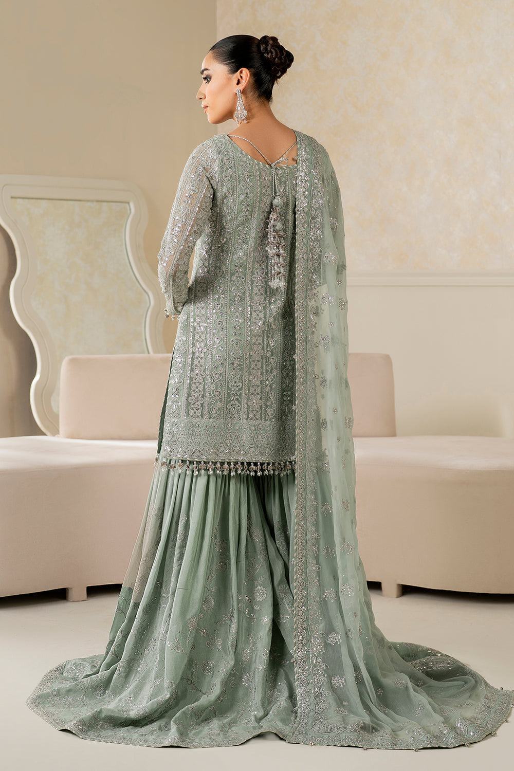 Baroque | Formals Collection | EMBROIDERED CHIFFON UF-4160, image 2